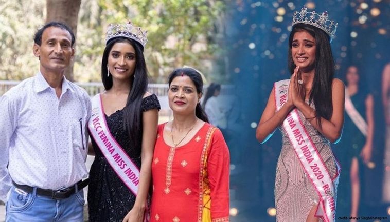 मिस इंडिया मान्या सिंह पहली बार अपने शहर देवरिया पहुची, लोगो ने किया शानदार स्वागत