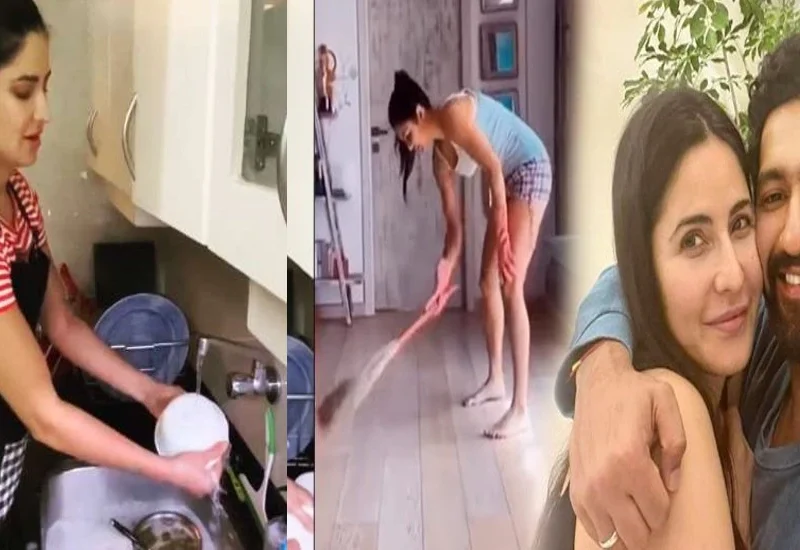 शादी के Katrina Kaif कैफ का हुआ बुरा हाल, घर में लगा रही हैं झाड़ू और धोना पड़ता है बर्तन, देखें वीडियो