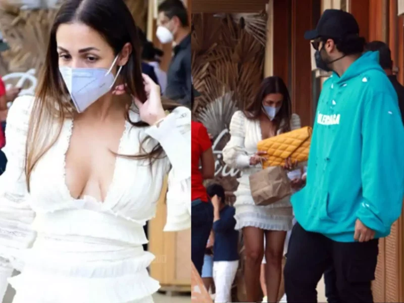 ब्रेकअप की खबरों का मोहतोड़ जवाब देते हुए बॉयफ्रैंड अर्जुन से बिना ब्रा पहने मिलने पहुंची Malaika Arora