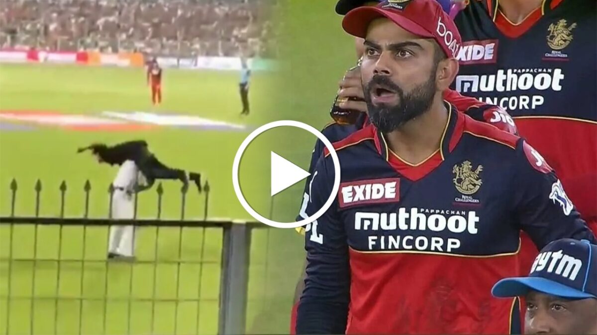 जब Virat Kohli से मिलने मैदान पर कूद पड़ा ये फैन, तो पुलिस ने कुछ इस अंदाज में किया स्वागत 1 Virat Kohli से मिलने मैदान पर कूद पड़ा ये फैन