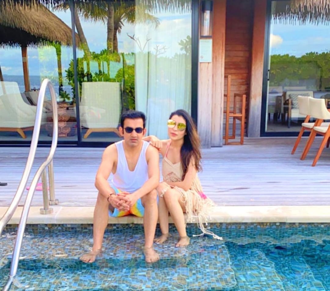 Gautam Gambhir With His Wife 