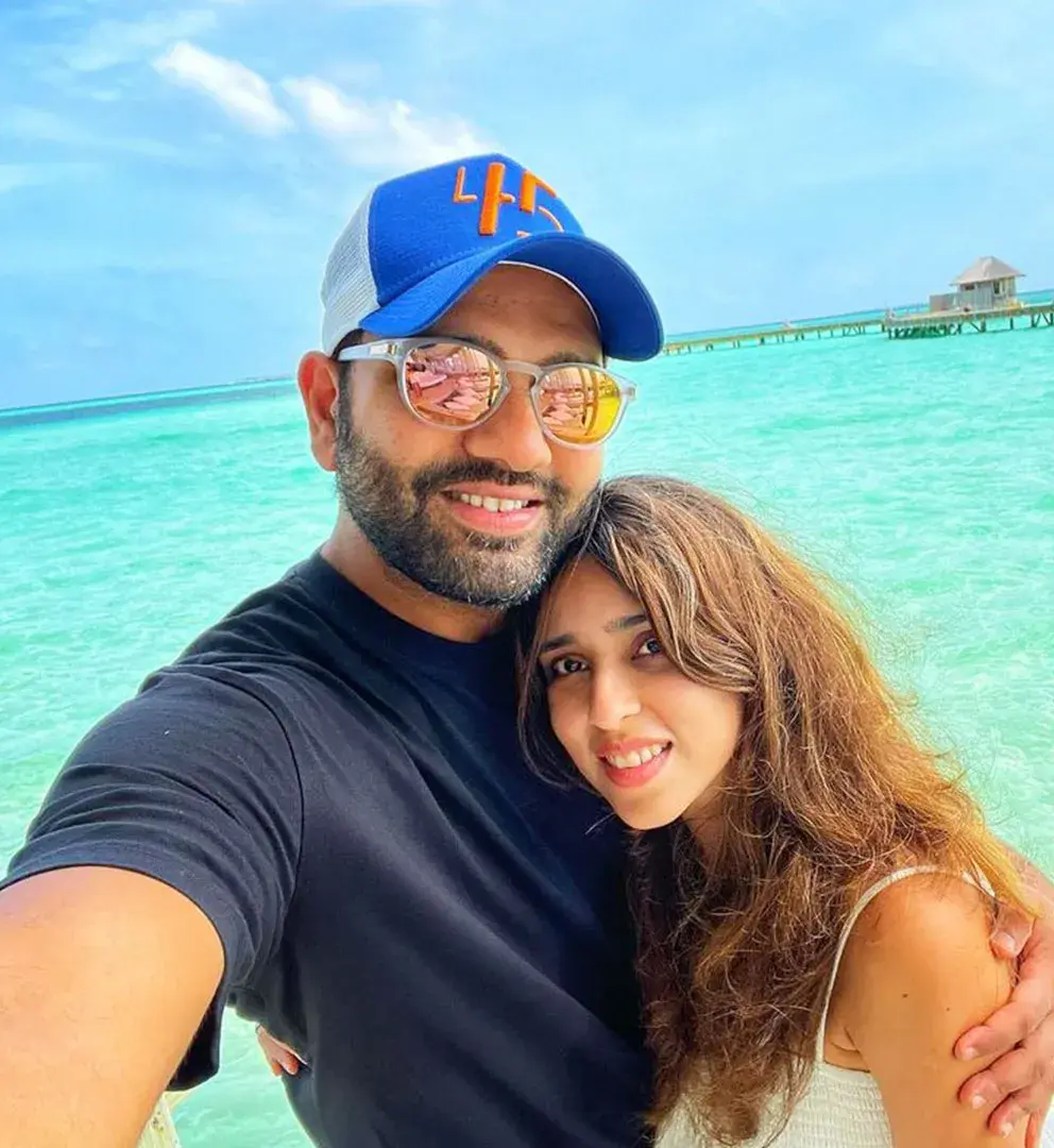 Rohit Sharma With Ritika Sajdeh