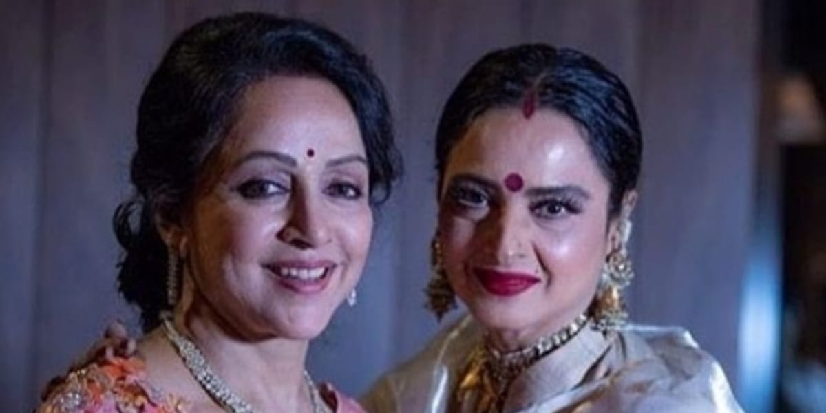 जब शादी के जोड़े में रेखा को देख चौंक गई थी ड्रीम गर्ल, कह डाली थी ऐसी बात, हर कोई हो गया हैरान! 3 Rekha