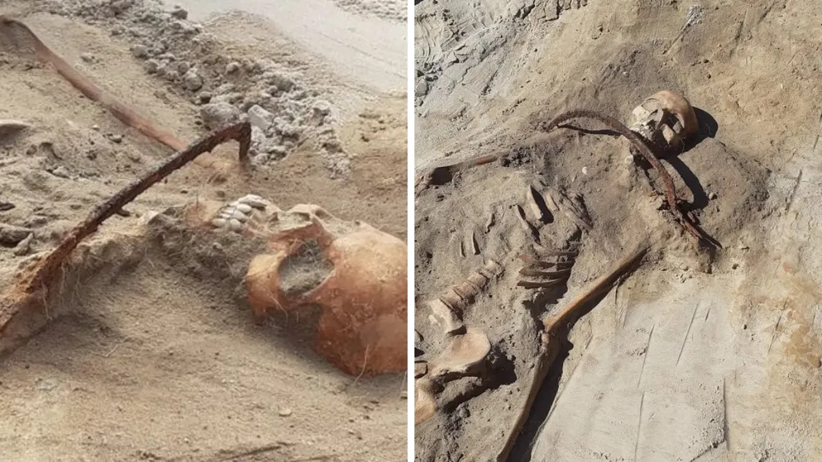 350 साल पुरानी चुड़ैल का कंकाल ताले से बंधा मिला, 100 कब्रों में से 30 में निकली रहस्यमयी कहानियां.... 2 Witch Skeleton