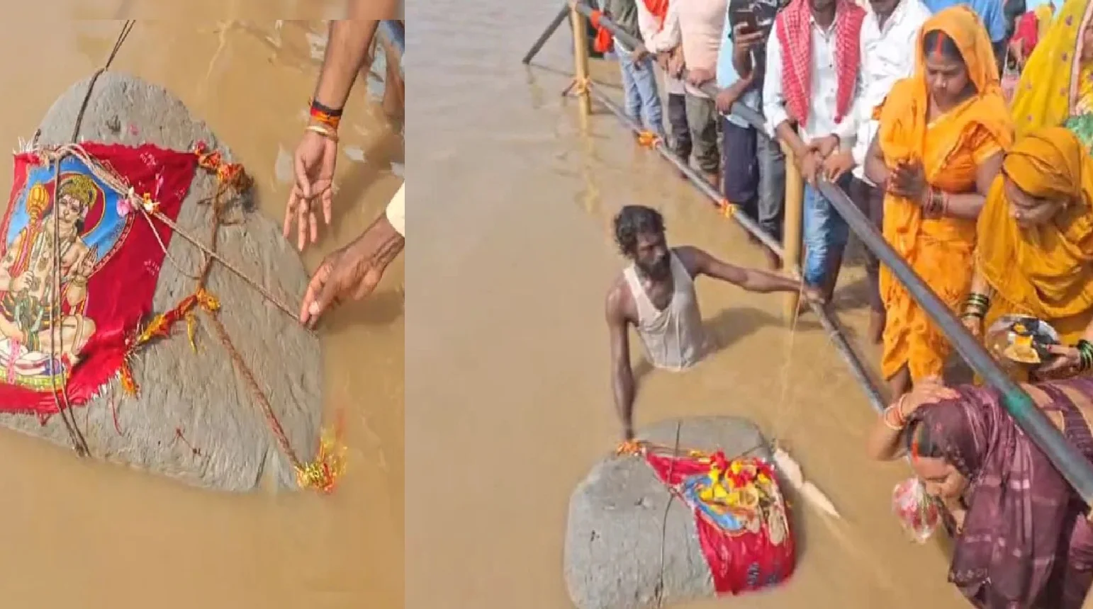 Video: यूपी के गाजीपुर में गंगा नदी में तैरकर आया बड़ा पत्थर, हुआ ऐसा चमत्कार की लोग करने लगे पूजा 4 Up News